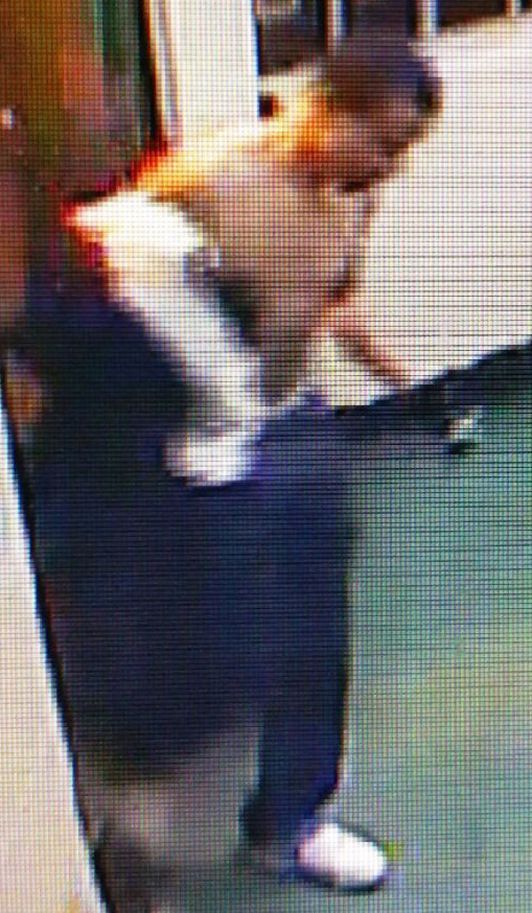 A grab from a surveillance video of alleged Avenue D shooting suspect.