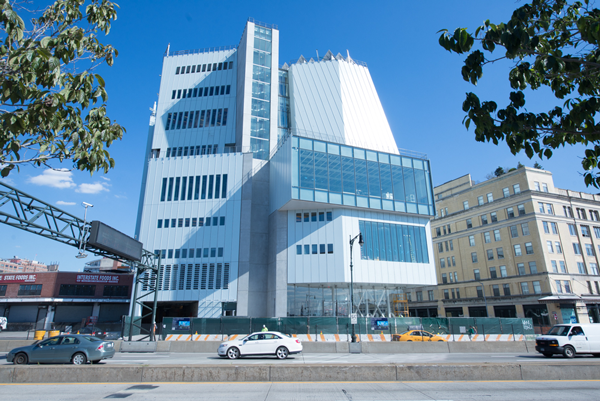 A daytime view of the new Whitney, photographed from across the West Side Highway.   Photo by Tim Schenck