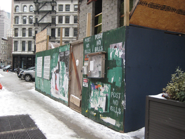 Council defies C.B.1 on enclosed cafe in Tribeca 1 Downtown Express photo by Dusica Sue Malesevic Site of 11 Sixth Ave., where restaurateur Gregory Nardello has permission to build an enclosed sidewalk café at his yet unnamed restaurant.