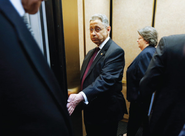 Photo by Mike Groll/Associated Press Assembly Speaker Sheldon Silver in Albany on Monday, the day more and more Assembly Democrats called on him to resign his leadership post. 
