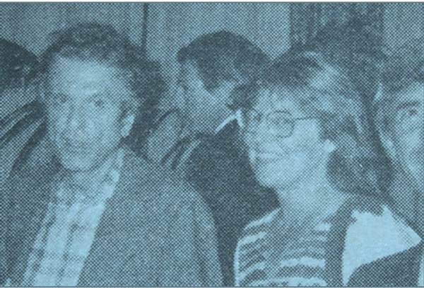 Robert De Niro, Sr. and Minerva Durham at an art opening in the early 1980s.
