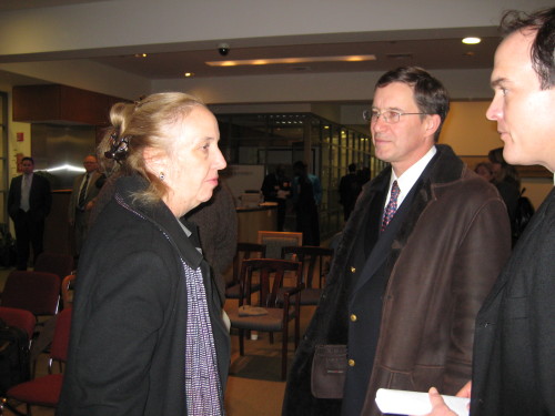 Manhattan Borough President Gale Brewer and Michael Fortenbaugh.