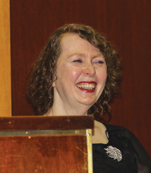 Kathryn Freed at her swearing-in as a Supreme Court justice.   PHOTO BY TEQUILA MINSKY