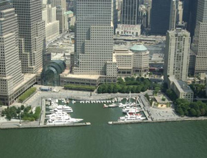 Brookfield Place and North Cove Marina.