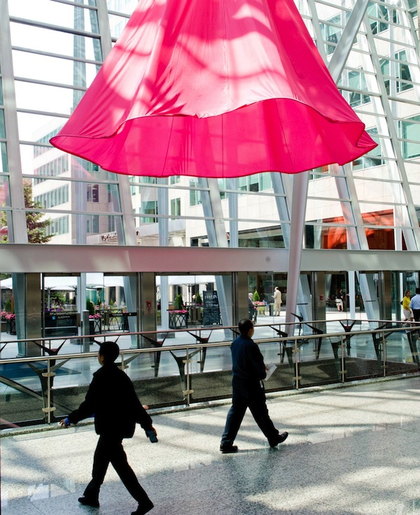"Soft Spin" by Heather Nicol will hover over the Winter Garden starting March 26.