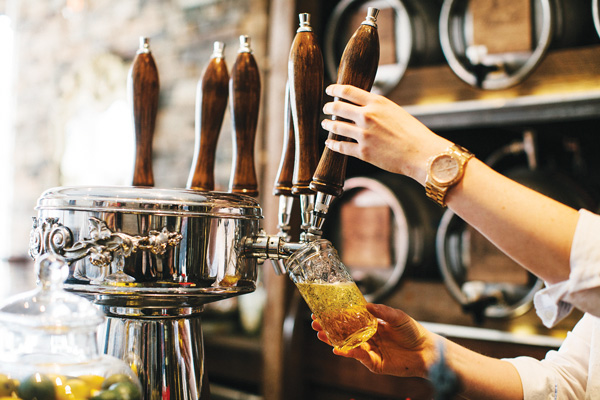 Death Ave Envisions a Long Life Feeding Needs of Hudson Yards Neighborhood 4 Courtesy of Death Ave The Death Ave aesthetic started with eight casks perched behind the bar, at the front of the restaurant.