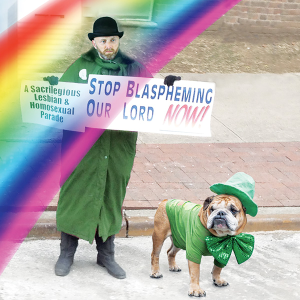 Brian Fleming presents his “A Sacrilegious Lesbian & Homosexual Parade” at Frigid New York.   Courtesy of Horse Trade Theater Group