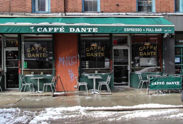 A younger Mario Flotta, at right, at Golden Pizza (today Joe’s Pizza) on Carmine St., which Flotta later bought.