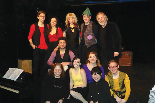 The company of “Rapunzarella White: A Fairly Fractured Tale,” a new production at the 13th St. Repertory Theater, back row, from left, Brandon Duncan, Alia Munsch, Marlain Angelides, Mark Singer, Daniel Neiden; center row, Brent Hildreth; front row, from left, June Rachelson-Ospa; Schuyler Midgett, Lorelie Mackenzie, Noriko Sunamoto and Matthew Joshua Cohen.