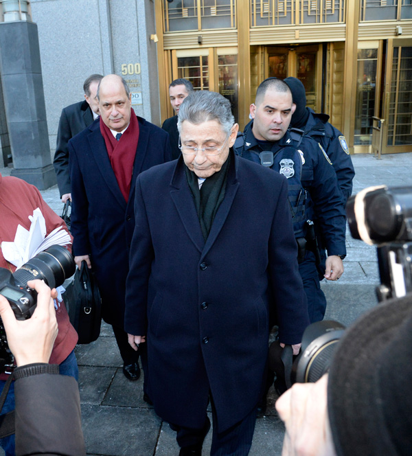 Shelly guilty on all counts 1 Downtown Express file photo by Jefferson Siegel Longtime Assemblyman Sheldon Silver leaved the federal courthouse Downtown where her was convicted Monday on seven counts of corruption