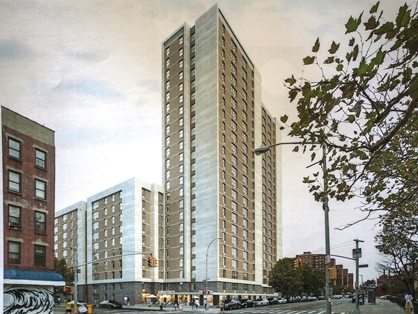 Tenants get info on Campos, E. 4th renovations 1 A rendering of the spiffed-up exterior treatment planned for Campos Plaza 1 as part of the renovations.