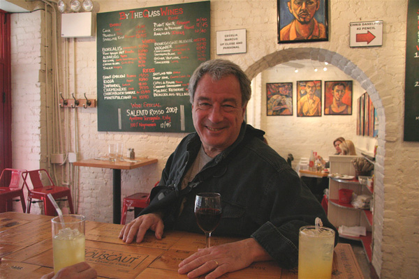 Photo by Ellen Mandel A fondness for toaster ovens and an eye for talent: Robin Hirsch has presided over four decades of words, music, food and drink at Cornelia Street Café. 