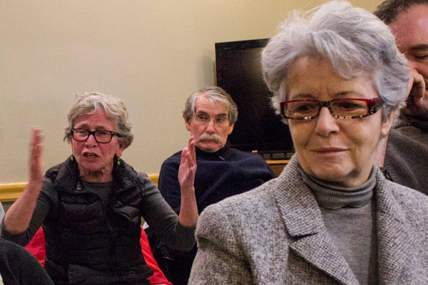 Zoning Process Too Fast For CB4 1 Residents and CB4 members expressed concern at the March 16 Land Use Committee meeting that potential zoning changes could brings disruptions to Chelsea's neighborhood character. Photo by Zach Williams