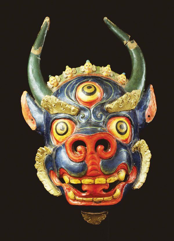 Face yourself at the Rubin Museum of Art — where masks and costumes in their “Becoming Another” exhibit compliment Brainwave Festival themes.  Photo courtesy of Rubin Museum of Art 