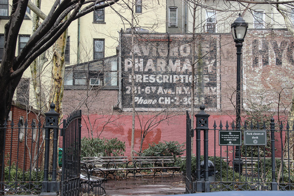 No panacea as historic former pharmacy closes 1 A “ghost sign,” an old ad for Avignone in Churchill Square park, right near the former pharmacy.
