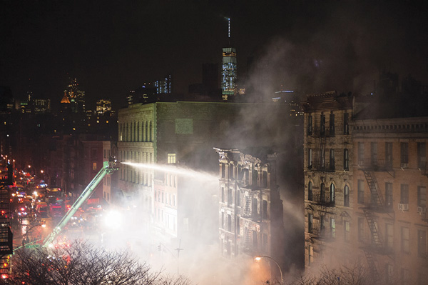 A scene of utter devastation as all falls down 4 Photos by J.B. Nicholas