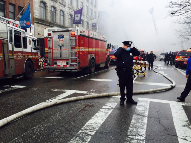 At least a dozen injured in partial building collapse on E. 7th St. 4 Photo by Tequila Minsky