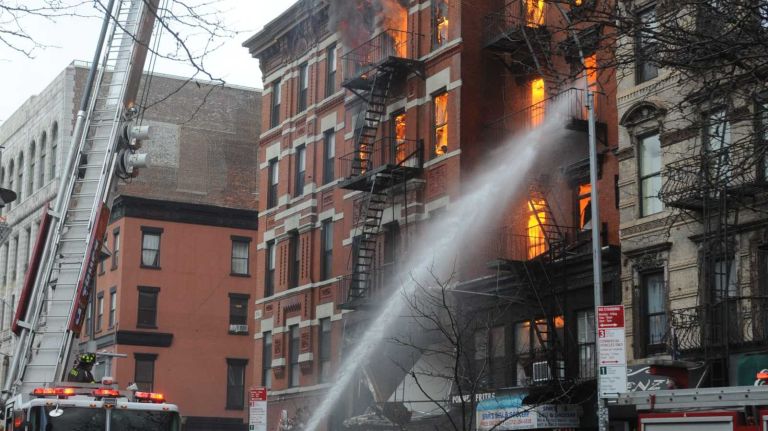 East Village building explosion: Photos 15 The scene of a building fire at East Seventh Street and Second Avenue in Manhattan's East Village on Thursday, March 26, 2015.