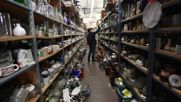 Chip Cordelli shops at Green Village Used Furniture and Clothing.