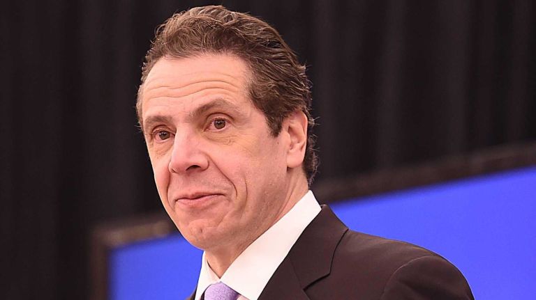 Governor Cuomo during a press conference on Jan 14, 2015 at Hofstra.