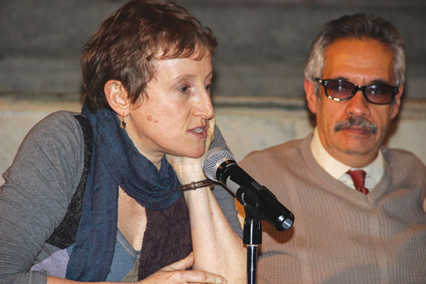 Forum on small businesses offers a solution within reach 3 Jenny Dubnau, representing Brooklyn artists, left, and Alfred Placeras, representing bodegas and other small Latino-owned businesses, said prohibitive rents are pushing out creative types and merchants, respectively.