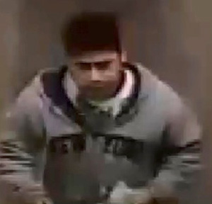 A surveillance image of the alleged suspect in the March 18 L.E.S. sex attack.