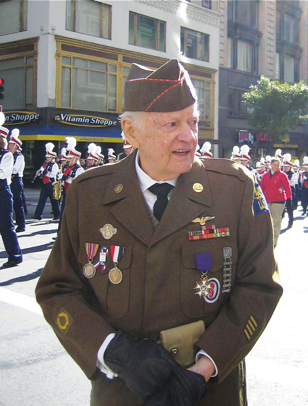 Courtesy of Rick Carrier As a guest speaker at the Kupferberg Holocaust Resource Center and Archives, WWII vet Rick Carrier recalled his role in the liberation of Buchenwald concentration camp.