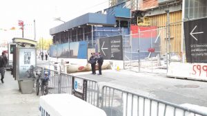 Liberty St. sidewalk open near 4 World Trade Center (new PATH platform now open) 6 The opening of the north side of Liberty St. looked like it was long way off last October, but it is now scheduled for May 5. Downtown Express file photo by Josh Rogers.