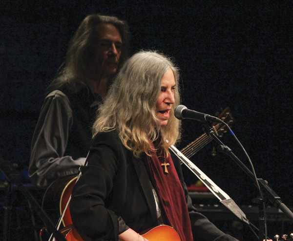 Patti Smith’s performance was empowering.  Photos by Tequila Minsky