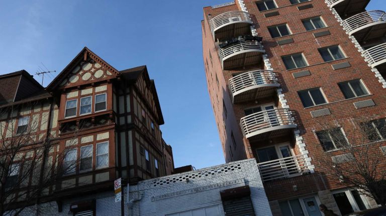 City Living: Kew Gardens photos 35 Buildings on Cutbert Rd. near Lefferts Blvd. in Kew Gardens, Queens on Monday, April 13, 2015.