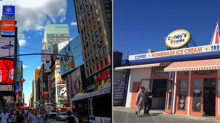 Battle of the Boroughs: Brooklyn vs. Manhattan 13 Everyone has to visit tourist traps at some point, right? It's a little bit like playing Would You Rather, but take your pick of each borough's tourist traps.