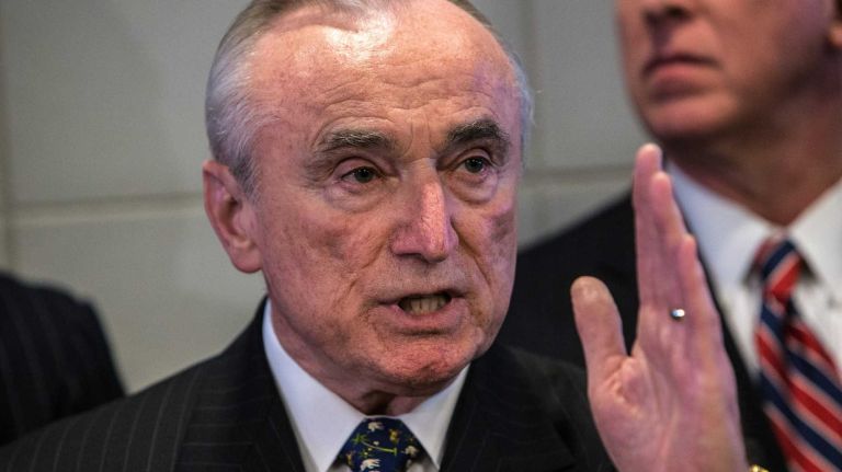 How Bratton may engineer a way to more cops 2 Police Commissioner William J. Bratton addresses the NYPD executives and presents an in-depth study of 'broken windows' and quality of life enforcement at the police academy in Queens on Thursday, April 30, 2015.