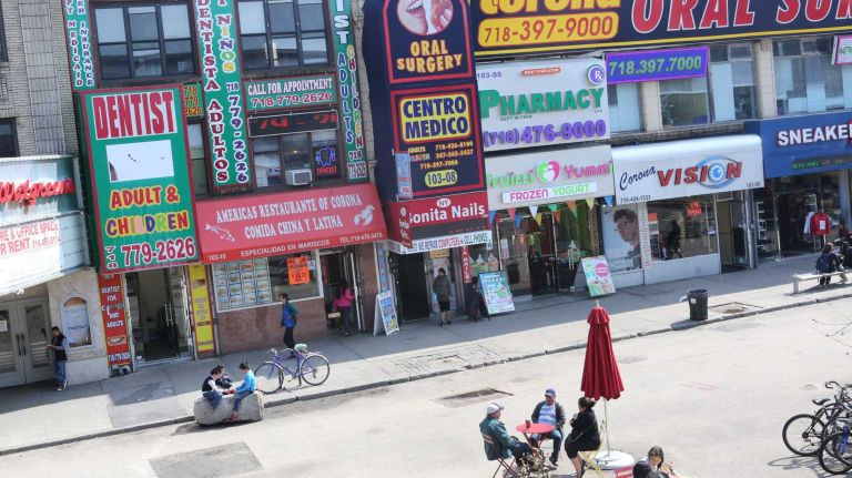 City Living: North Corona 60 Stores on Corona Plaza in North Corona, Queens, Tuesday, April 21, 2015.