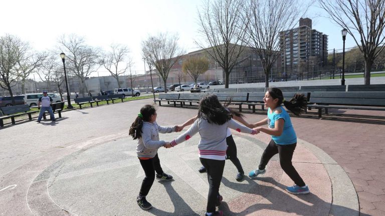 City Living: North Corona 64 Children play in Hinton Park in North Corona, Queens, Tuesday, April 21, 2015.
