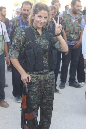 Forget ‘we’: The fight against ISIS is my fight 2 This photo led to “Rehana” becoming the poster girl for Kurdish freedom fighters last year. It was said she had singlehandedly killed 100 ISIS soldiers. ISIS soon tweeted that it had beheaded her, sending out a photo of a woman’s severed head as proof. But the facial features did not resemble Rehana’s. Rehana, in fact, may not even be her real name and there is skepticism she really killed that many ISIS fighters. But she reportedly escaped Kobane, fleeing to Turkey, and is still alive. Highly unusual in the patriarchal Muslim world, thousands of women are fighting in the Kurdish resistance.