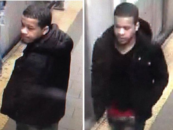 Police are looking for this suspect in connection with a March 24th mugging at the Brooklyn Bridge subway station. 
