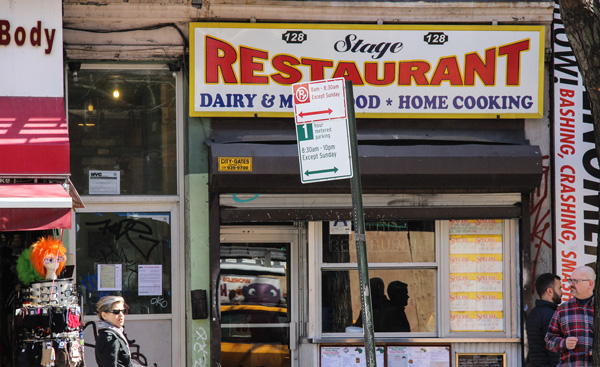 The Stage restaurant has been closed since March 29 and is facing eviction.  Photo by Tequila Minsky