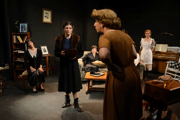 Just Do Art 4 The Cast of “Little Wars,” one of five plays by Steven Carl McCasland in rep through May at the Clarion Theatre. Photo by Samantha Mercado-Tudda.