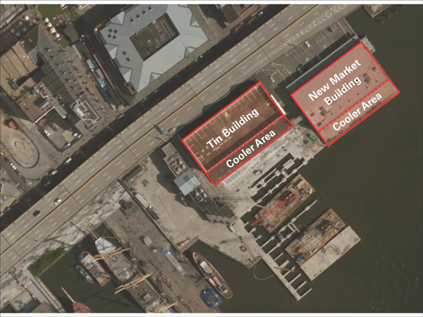 Despite cries of foul, Seaport building appears headed for the wrecking ball 3 Photo illustration of the demolition areas the Tin and New Market buildings.