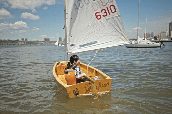 Student sailing program really floats their boat 2 Chelsea students returned to the river — with the boats they built — on May 2.