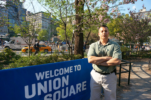 Thomas DiRusso keeps things running in Union Square.