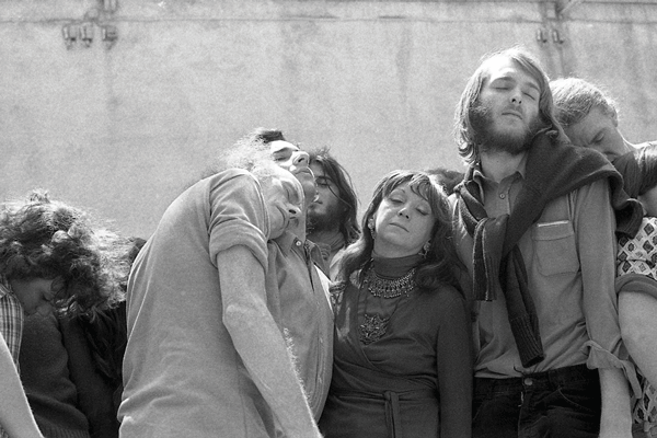 From left, Julian Beck, Judith Malina and Tom Walker performing in Barcelona in 1977.  Photos courtesy Daniela Marshall