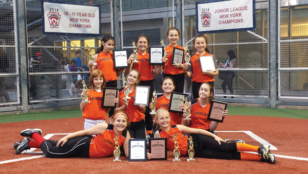 Downtown Little League softball playoffs 1 The Cavaliers, Downtown Little League champs.