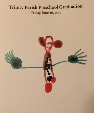 Trinity Parish Preschool student's drawing for graduation. 