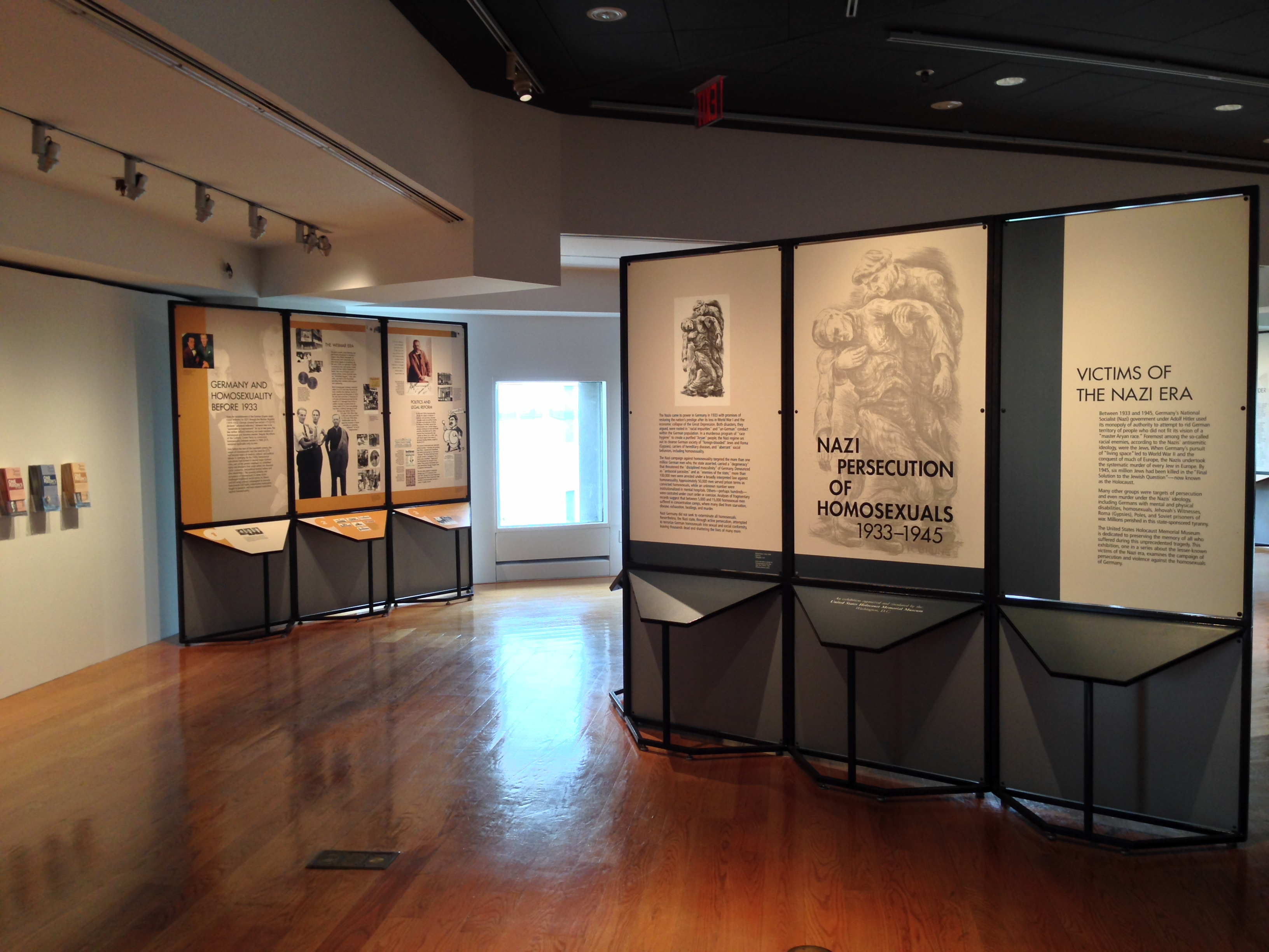 Exhibit examines wartime's lethal homophobia 1 Through Oct. 2, Battery Park City’s Museum of Jewish Heritage presents an exhibition (produced by the United States Holocaust Memorial Museum in Washington, D.C.) that examines the Nazi regime’s persecution of German’s gay community. Photo by Kelsy Chauvin.