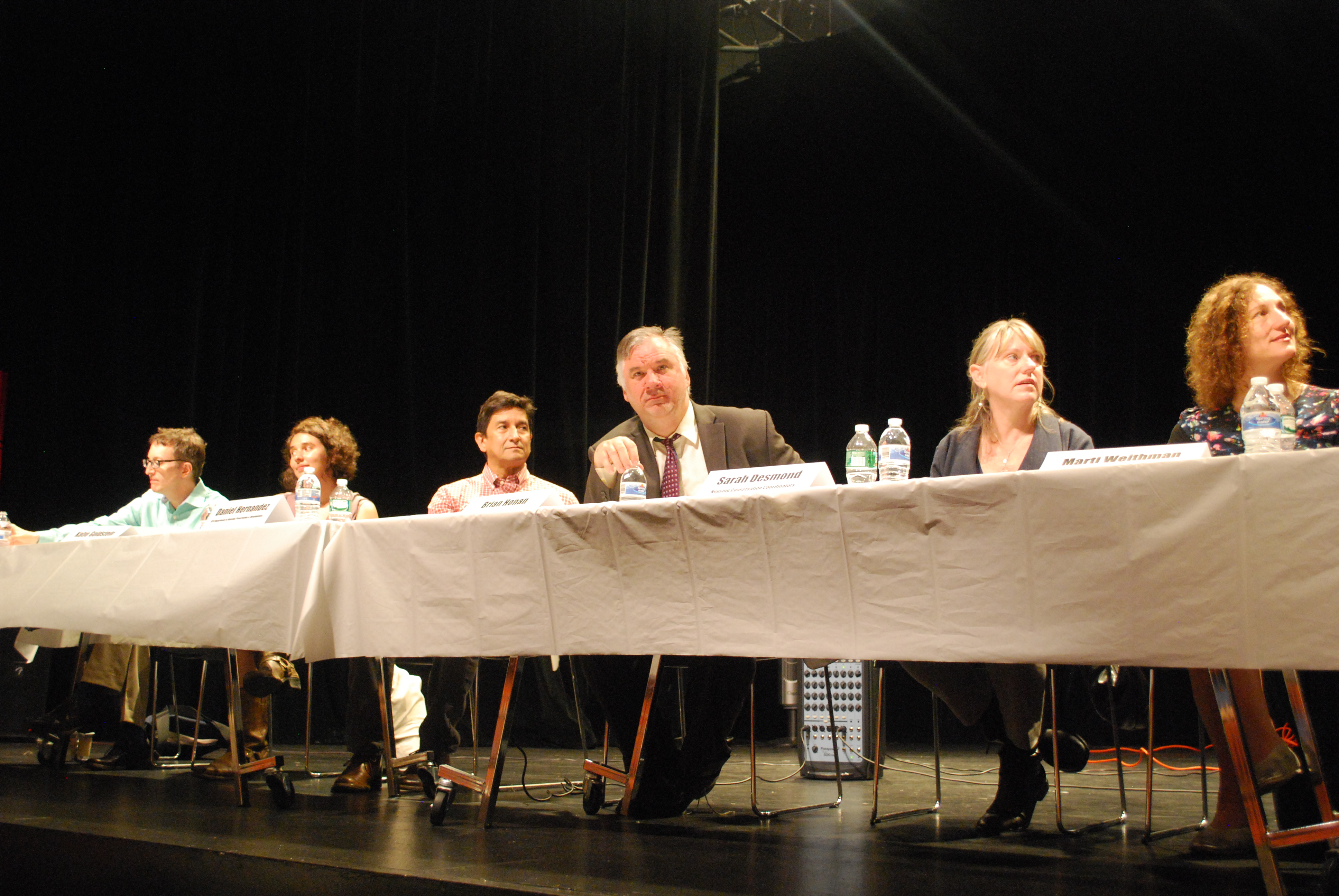 Symposium Preps Advocates for Albany Housing Rally 1 Panelists discussed the future of affordable housing in New York City, at a May 30 symposium hosted by Councilmember Corey Johnson. Photo by Winnie McCroy.