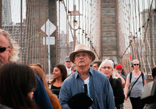 Bill Murray joins Poets House walk across Brooklyn Bridge 1 Actor Bill Murray at Monday's . Photo by Jason Speakman/Courtesy of The Brooklyn Paper.