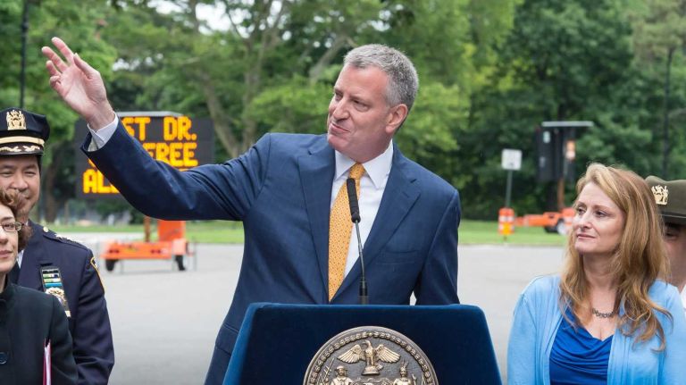 Mayor Bill de Blasio announced Thursday, June 18, 2015 that Central Park and Prospect Park will be mostly car free. 