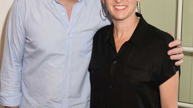 Michael Burton and Melissa Hammel attend a book party on Saturday, June 6, 2015, for Wednesday Martin's 