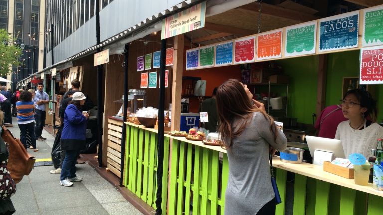 Penn Plates is the newest pop up from UrbanSpaceNYC. It's open everyday through Nov. 15 at One Penn Plaza. 